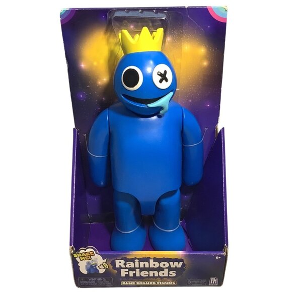Phatmojo Other - Rainbow Friends Blue Deluxe 12" Figure Toy Shake Me Feature With Crown